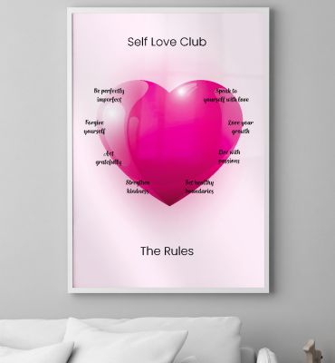 Poster Aura Selbstliebe Klub Hauptbild mit Beispiel