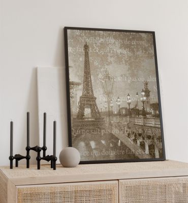 Poster Pariser Eiffelturm Hauptbild mit Beispiel
