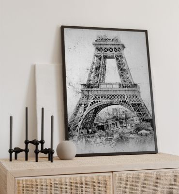 Poster Eiffelturm Nostalgie
