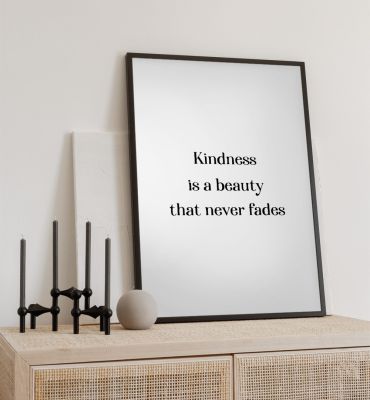 Poster Freundlichkeit Spruch Hauptbild mit Beispiel
