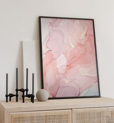 Poster Marmor rosa gold
