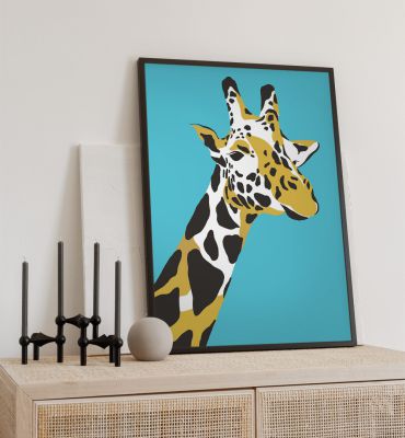 Poster Giraffen Illustration