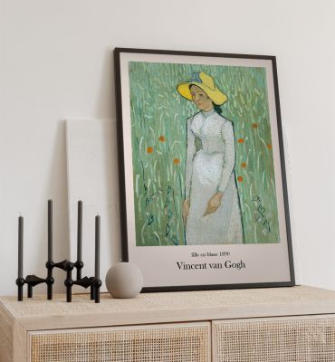Poster Blumenwiesen Gemälde van Gogh Hauptbild mit Beispiel