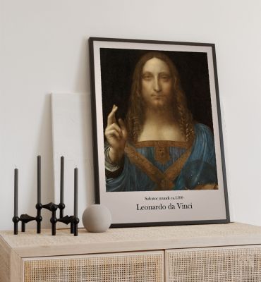 Poster Salvator mundi da Vinci Hauptbild mit Beispiel