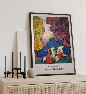 Poster Der blaue Berg Kandinsky Hauptbild mit Beispiel