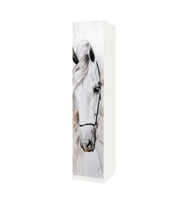Schrankaufkleber Pax weißes Pferd Gemälde