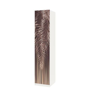 Schrankaufkleber Pax Bronzefarbende hängende Palmenblätter