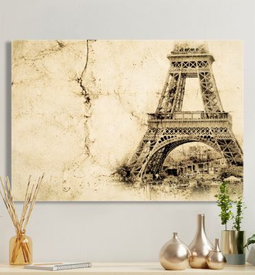 Leinwandbild Eiffelturm Nostalgie Hauptbild mit Beispiel