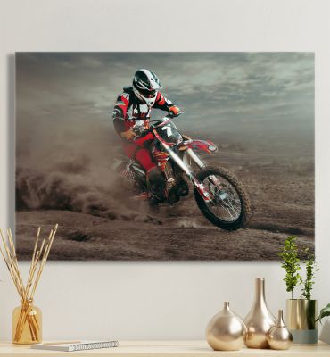 Leinwandbild Motocross 2 Hauptbild mit Beispiel