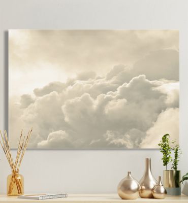 Leinwandbild Beige Wolken Hauptbild mit Beispiel