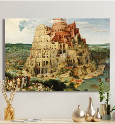 Leinwandbild Der Turmbau zu Babel Hauptbild mit Beispiel
