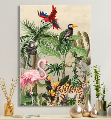 Leinwandbild Dschungeltiere Hauptbild mit Beispiel