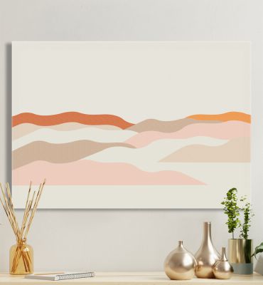 Leinwandbild Pfirsichfarbene Wellen Hauptbild mit Beispiel