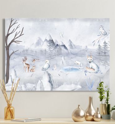 Leinwandbild Winterfrost Hauptbild mit Beispiel