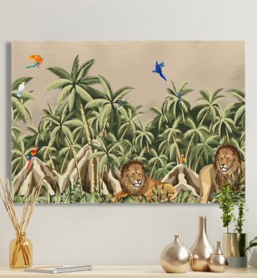 Leinwandbild Dschungellöwen Hauptbild mit Beispiel
