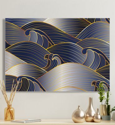 Leinwandbild Wellen abstrakt Hauptbild mit Beispiel