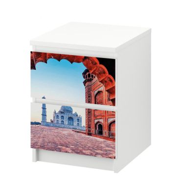 Kommodenaufkleber Malm Ausblick auf den Taj Mahal