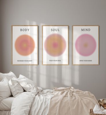 Poster Aura Set 3 body soul mind