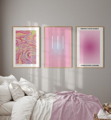 Poster Aura Set 8 retro intuition protect