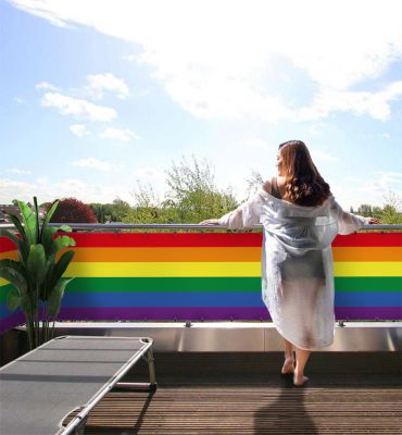 Balkonbanner LGBTQ Hauptbild mit Beispiel