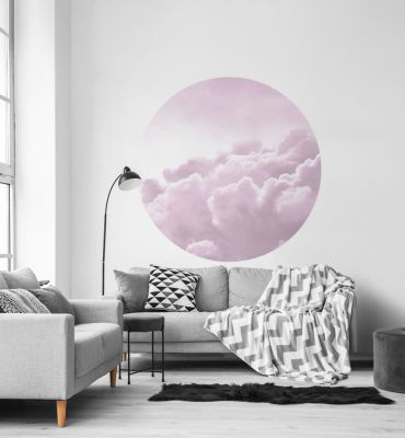 Fototapete Wolken Rosa rund Hauptbild mit Beispiel