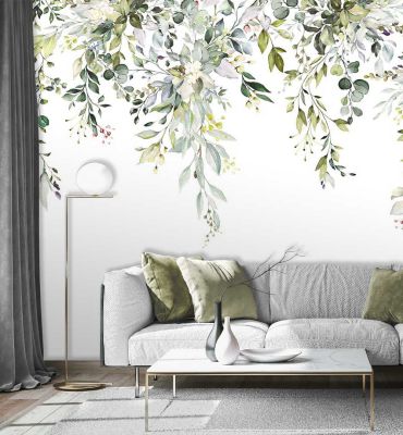 Fototapete hängende Pflanzen mit Blätter Hauptbild mit Beispiel