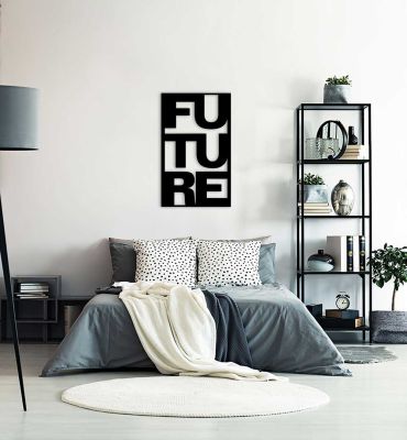 3D Wall Art Schriftzug Future Schlafzimmer