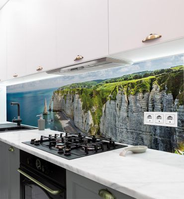 Küchenrückwand Landschaft Klippen am Meer selbstklebend Hauptbild mit Beispiel