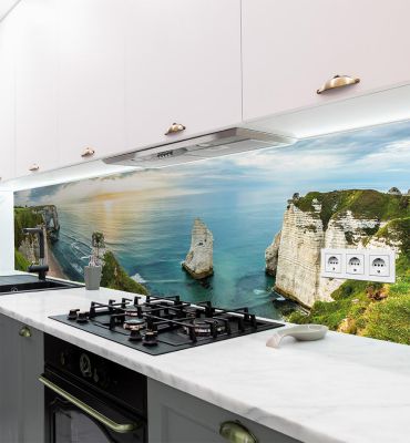 Küchenrückwand Landschaft Klippen am Strand selbstklebend Hauptbild mit Beispiel