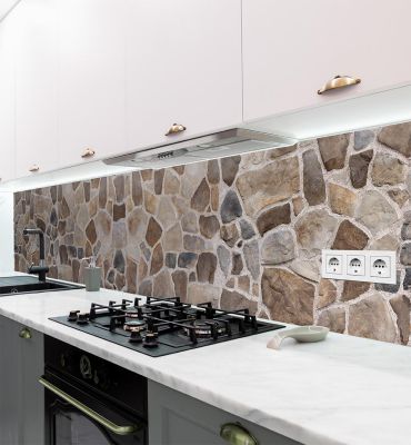 Küchenrückwand Mauer Natursteine selbstklebend