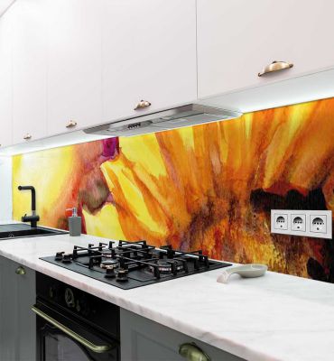 Küchenrückwand Sonnenblume selbstklebend Hauptbild mit Beispiel