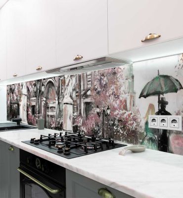 Küchenrückwand Berliner Romantik selbstklebend Hauptbild mit Beispiel