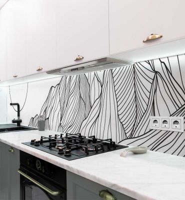 Küchenrückwand Vollmond selbstklebend Hauptbild mit Beispiel