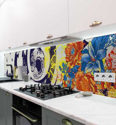 Küchenrückwand Straßenmalerei selbstklebend