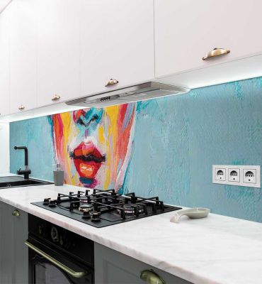 Küchenrückwand Frauen Gemälde selbstklebend