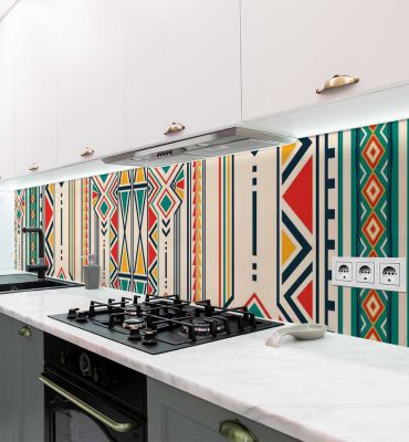 Küchenrückwand Mexikanische Muster selbstklebend Hauptbild mit Beispiel