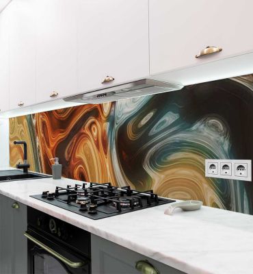 Küchenrückwand Abstraktes Muster bunt selbstklebend Hauptbild mit Beispiel