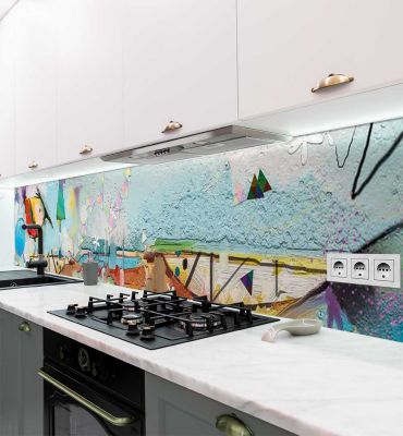 Küchenrückwand Abstrakter Tierpark Gemälde selbstklebend