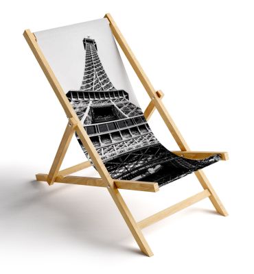 Liegestuhl Eiffelturm Paris Motivansicht