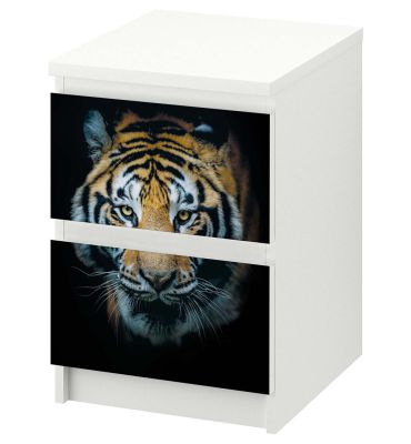 Kommodenaufkleber Tiger Hauptbild mit Beispiel