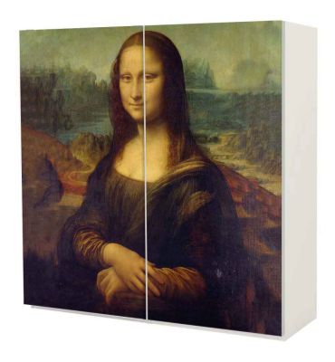 Schrankaufkleber Mona Lisa Schiebetür 
