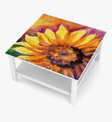 Tischfolie Sonnenblume Bubblefree selbstklebend Motivansicht