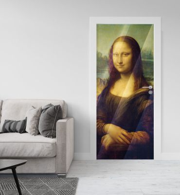 Türtapete Silberfolie Mona Lisa