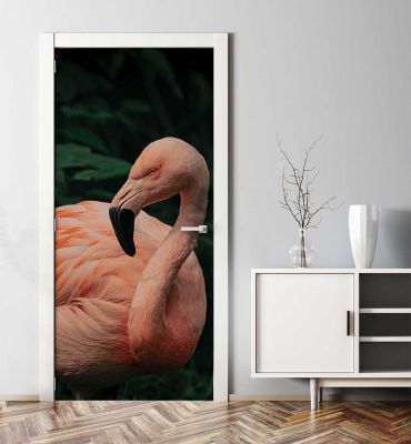 Türtapete Flamingo Hauptbild mit Beispiel