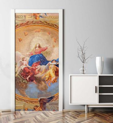 Türtapete Barock Gemälde Jungfrau Maria Hauptbild mit Beispiel