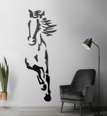 Lebensgroße Wanddeko Pferd Hauptbild mit Beispiel