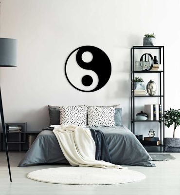 3D Wall Art YingYang Schlafzimmer